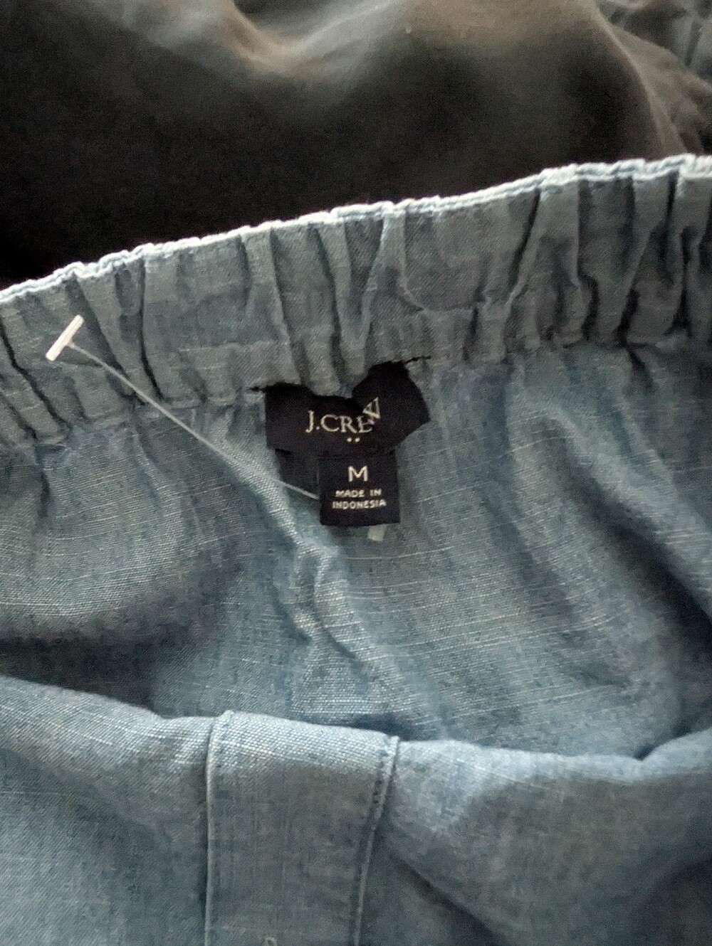 Denim Button-Front Tank Top - Blue - Picture 5 of 8